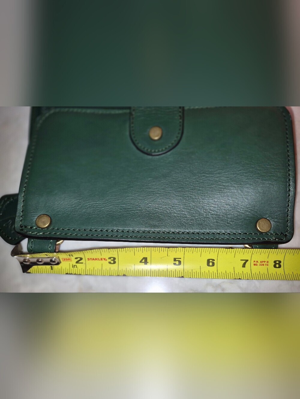 Anonimo Florentine Crossbody, Genuine Leather, Hunter Green - Picture 4 of 10